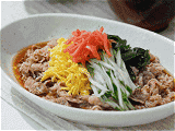 冷やし中華牛皿定食