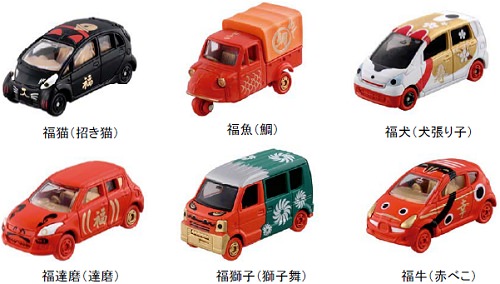 ↑ 全部で6種類。開けてみるまでどの車種かは分からない
