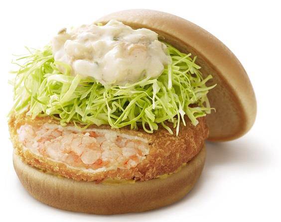 ↑ 海老カツバーガー
