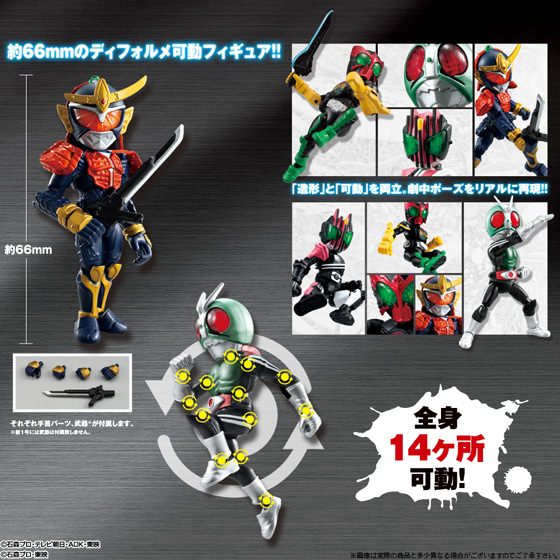 ↑ 66アクション仮面ライダーの仕様、稼働状況
