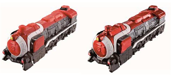 ↑ 「烈車戦隊トッキュウジャー トッキュウレッシャー00」。通常塗装版とメタリック塗装版の2種類が提供される