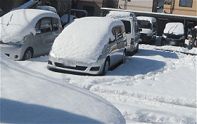2014/2/9時点の積雪の状況