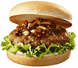 国産3種きのこの肉厚ハンバーガー