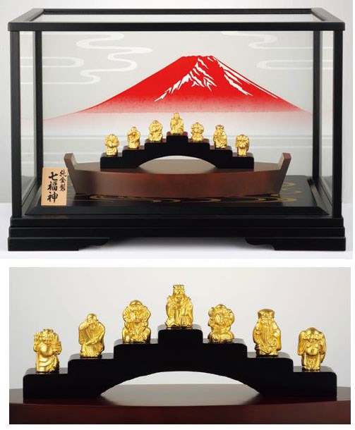↑ 純金製置物 七福神