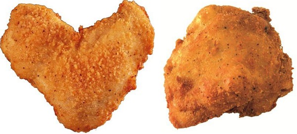 ↑ 左から「ファミマプレミアムチキン(ウイング)」「ファミマプレミアムチキン(サイ)」